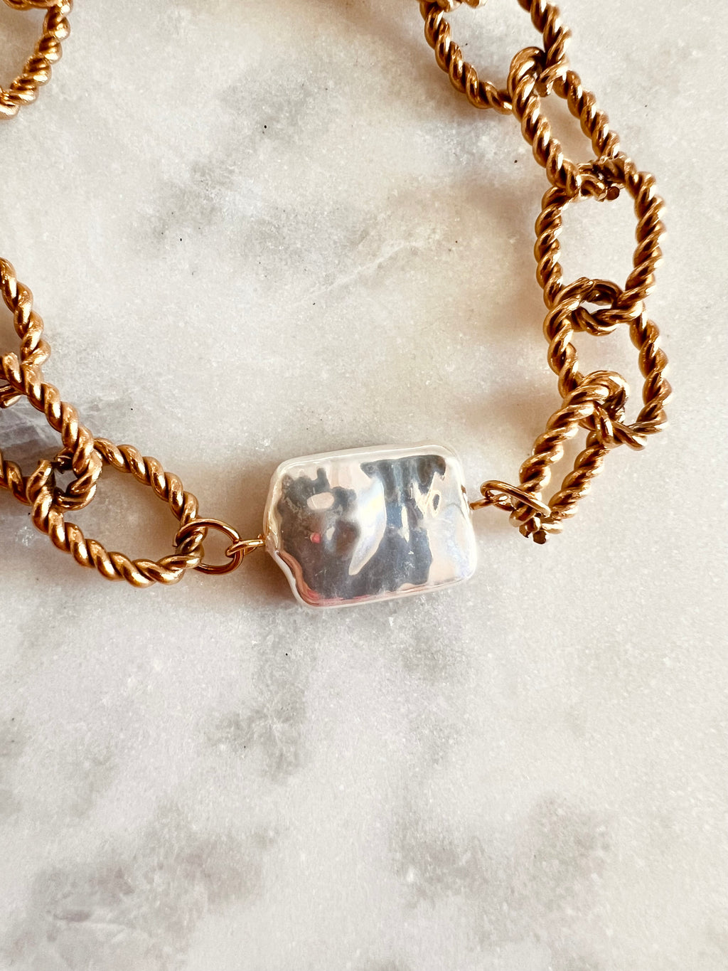 Capri Pearl Link Bracelet