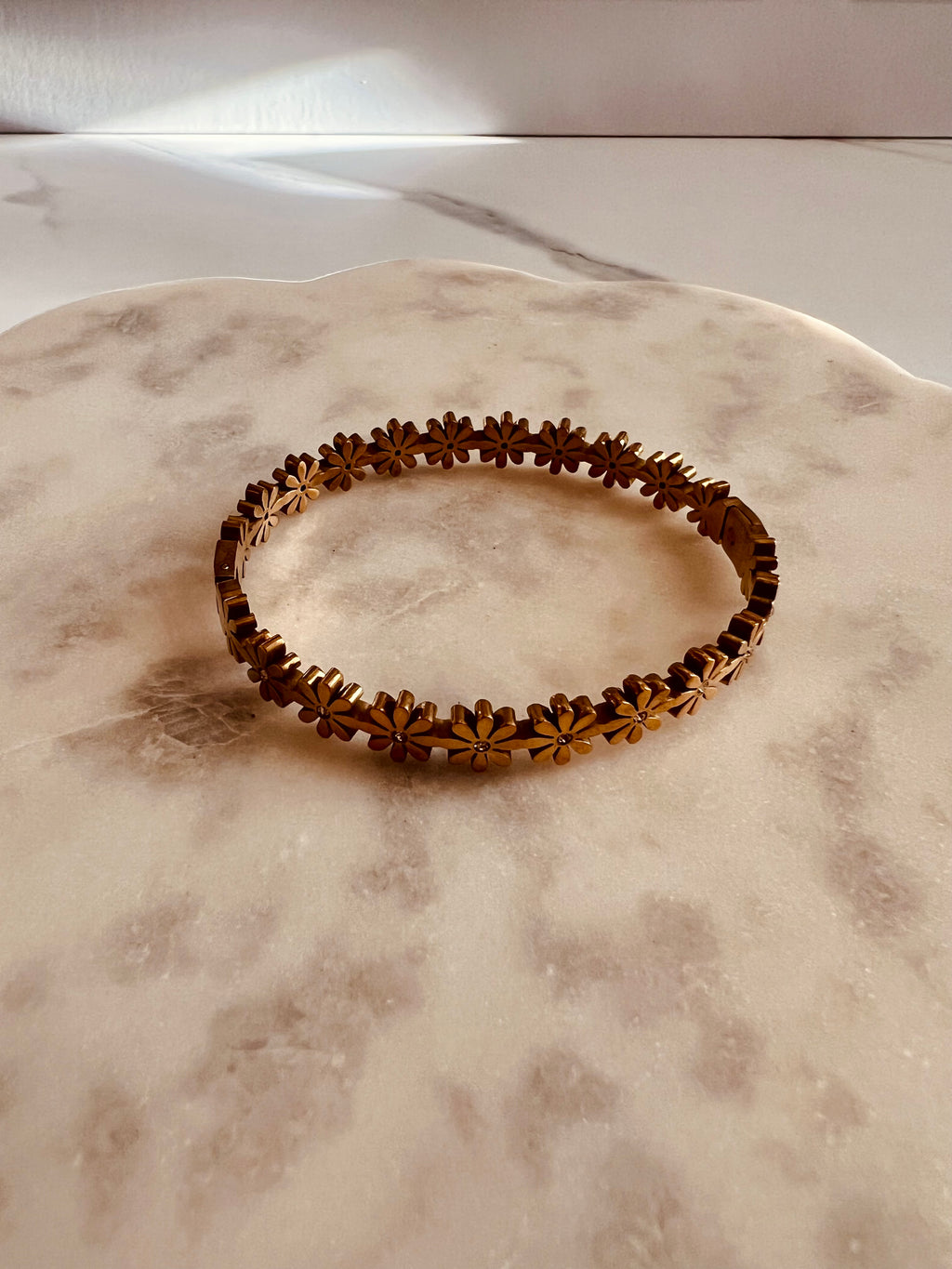 Golden Daisy Bangle