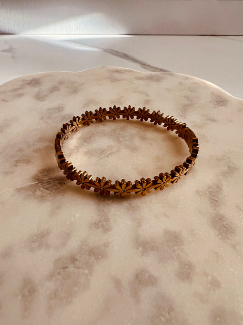 Golden Daisy Bangle