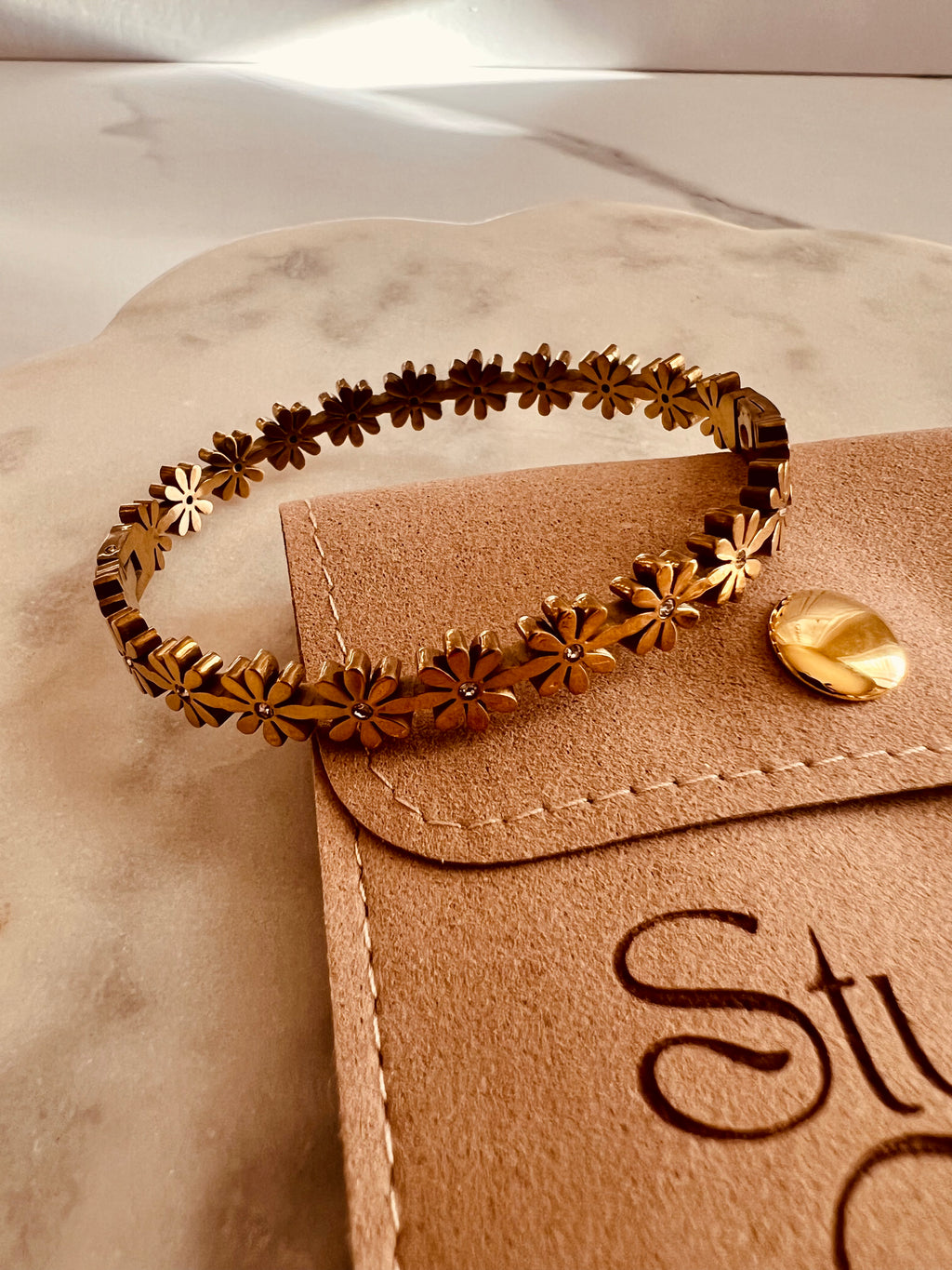 Golden Daisy Bangle