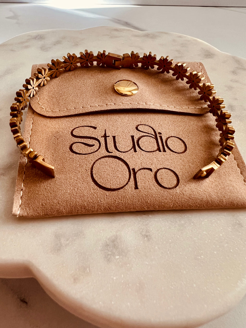 Golden Daisy Bangle