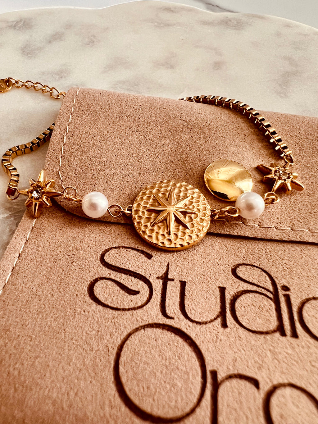 Starburst Pearl Bracelet