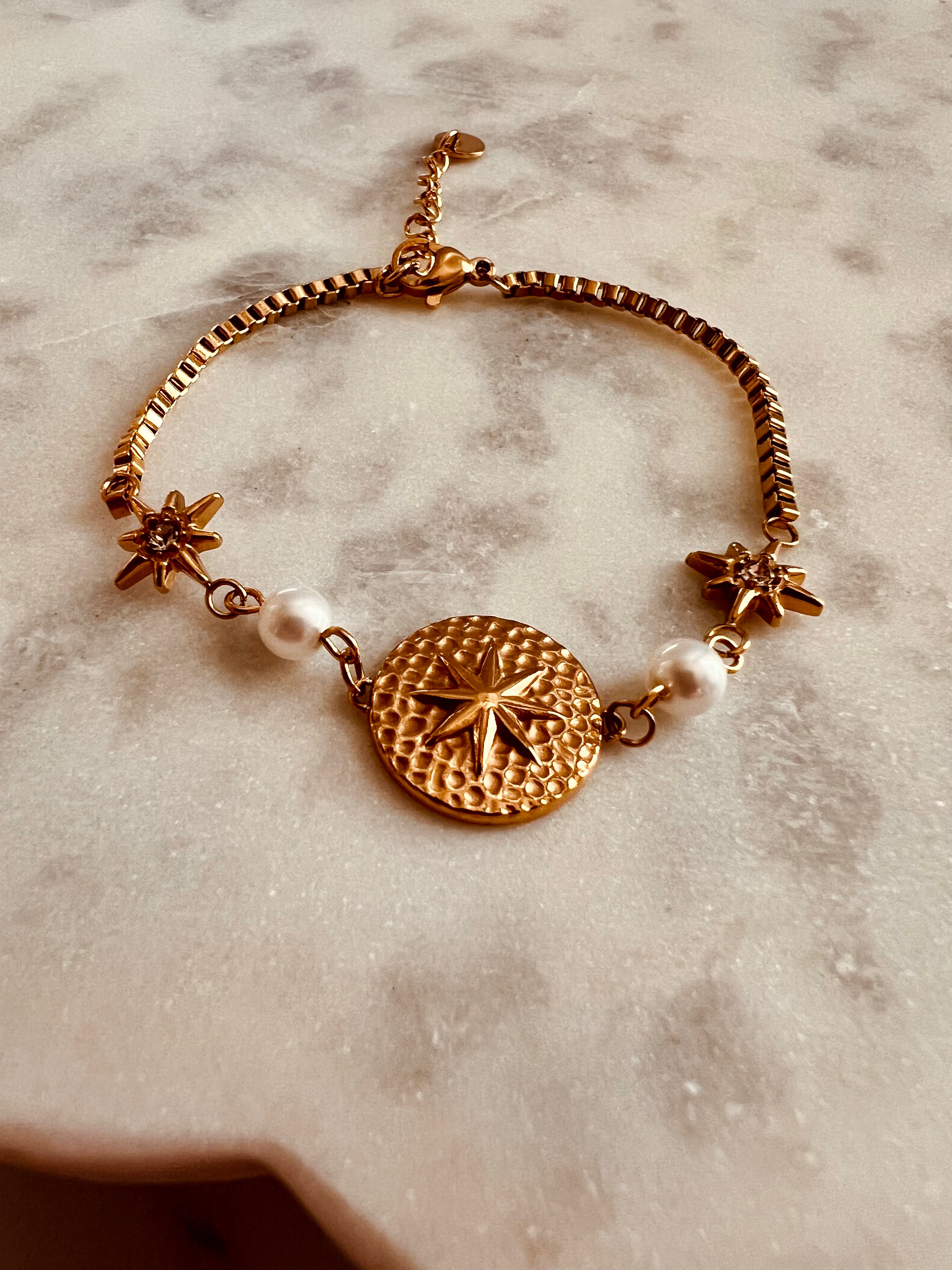 Starburst Pearl Bracelet
