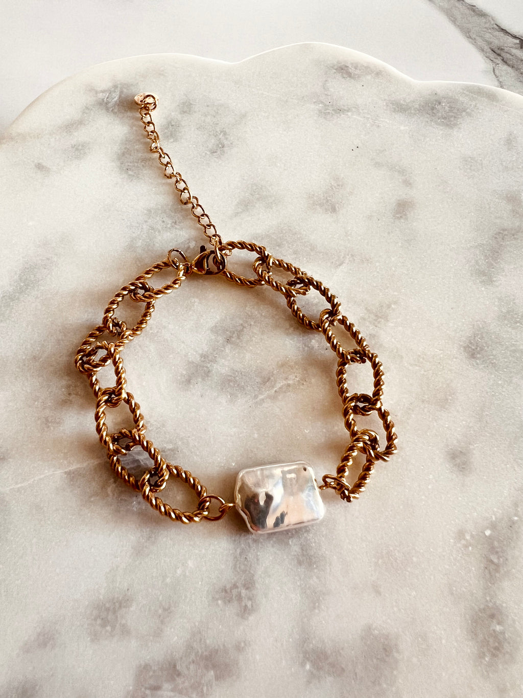 Capri Pearl Link Bracelet