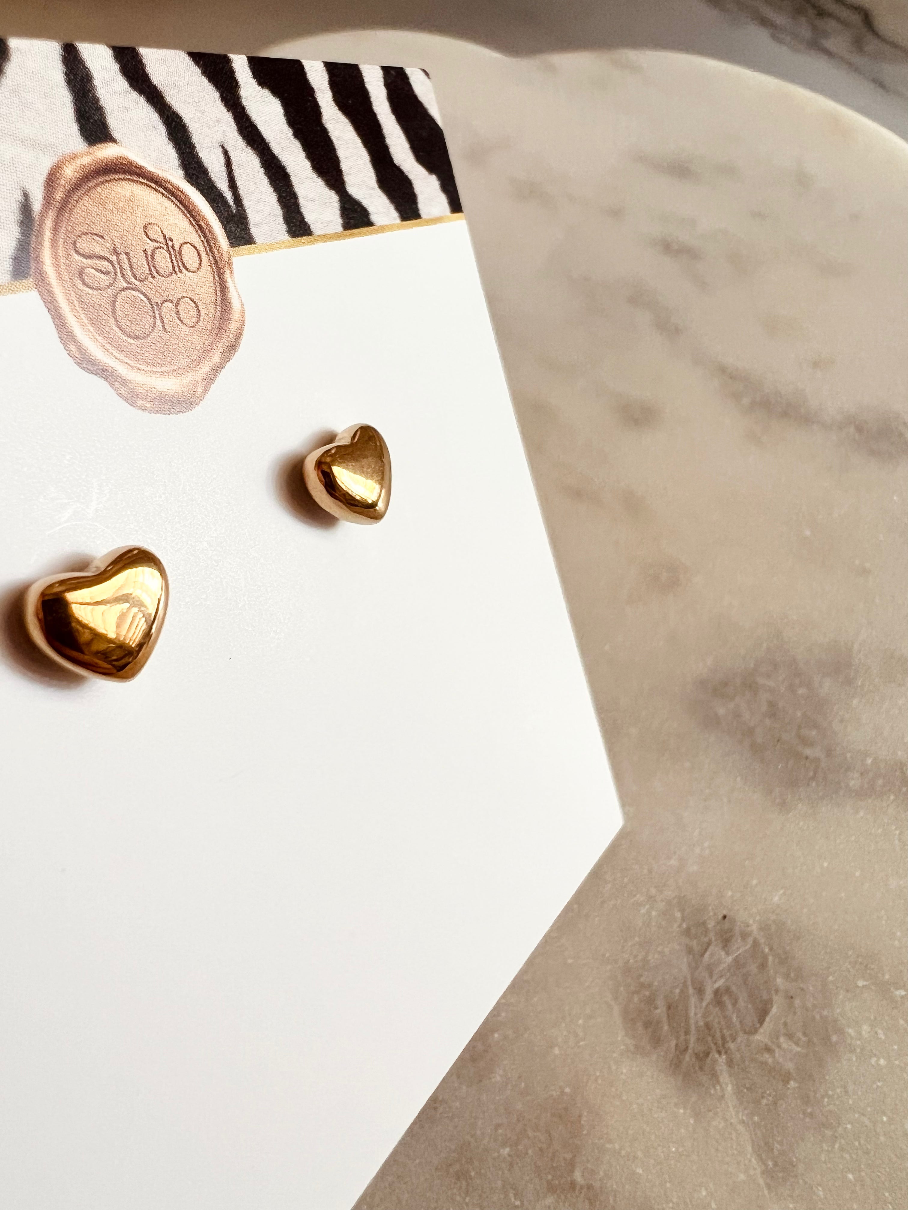 Mini Heart Studs